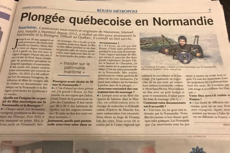 Manuel dans le Paris-Normandie